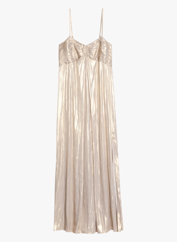 Robe longue en satin métallisé ZADIG&VOLTAIRE Doré